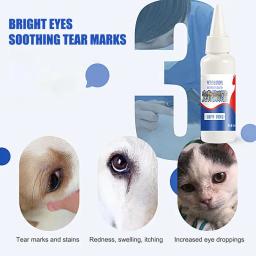 Colírio seguro e suave para cães e gatos, Olhos calmantes, Comichão e irritação, Colírio para cães - Image 5