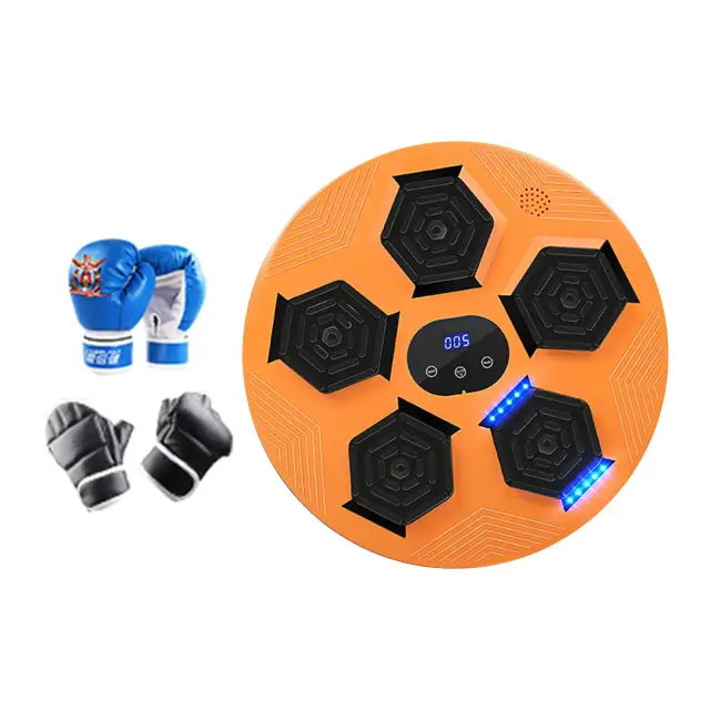 Artes Marciais e Esportes Eletrônicos: Máquina de Boxe com Alvo Musical e Luvas de Boxe