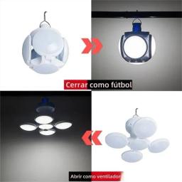 Lanterna solar recarregável LED, dobrável, emergência furacão, acampamento lâmpada com gancho, tenda ao ar livre, pátio do celeiro - Image 6