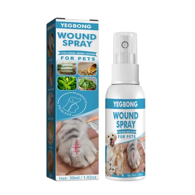Spray de 30ml para alívio da coceira em cães e gatos: cuidados saudáveis para pele sensível e irritações