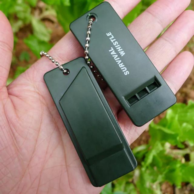 Conjunto com 2 Apitos Multifrequência para Emergências e Sobrevivência em Atividades ao Ar Livre