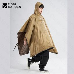 MOBI JARDIM-Camping Manto Wearable com Cap, Saco de dormir de algodão ultraleve, Multifuncional Outdoor Colcha Quente Roupas, 680g, ZY - Image 6