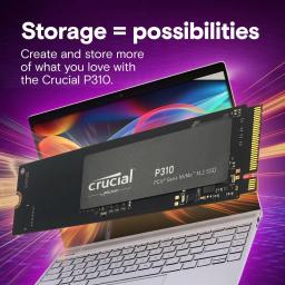 Crucial P310 1 TB 2 TB 2280 PCIe Gen4 3D NAND NVMe M.2 SSD – até 7,100 MB/s, unidade de estado sólido interna (PC) (PACOTE OEM) - Image 4