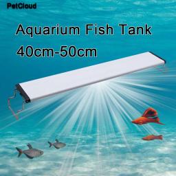Aquário conduziu a luz para a lâmpada da grama do tanque de peixes super fino iluminação do aquário planta aquática clipe extensível lâmpada do tanque de peixes suprimentos - Image 1