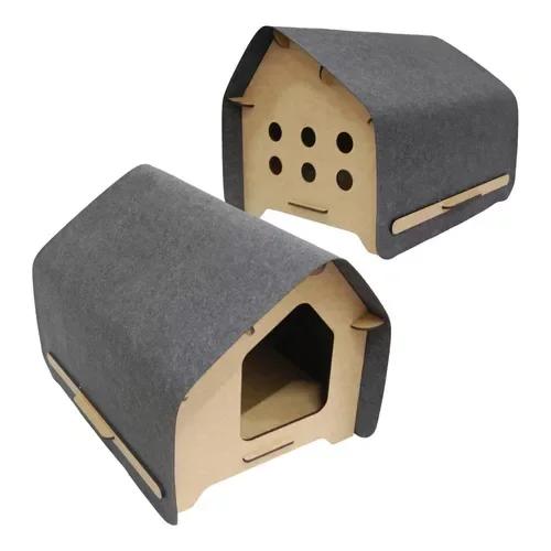 Casa Aconchegante e Interativa para Gatos e Roedores com Camas Premium e Área de Brincar