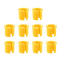 Adaptador de aro de válvula de bicicleta, plástico durável, preto, amarelo, vermelho, leve, conversão, acessórios de bicicleta, adaptador de buraco, com 10 peças - Image 3