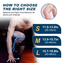 Joelheiras Esponja Antiderrapante Elásticas Unisex, Joelheira Respirável para Voleibol, Basquete, Futebol, Snowboard, Hóquei, 1Pc - Image 6