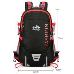 Mochila de caminhada com capa de chuva ao ar livre escalada acampamento mochila à prova dwaterproof água trekking viagem daypack sacos suspensão destacáveis - Image 2