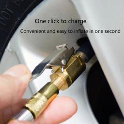 Adaptador de bico de ar rosqueado para bomba de ar de carro, acessórios portáteis para bomba de ar de carro, clipe de cabeça de conversão rápida, bico de ar - Image 2