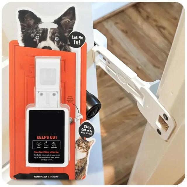 Parada Retrátil de Plástico para Gatos - Mantenha a Porta Aberta e Segura para Seu Pet