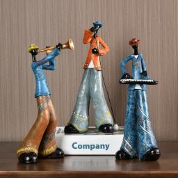 Instrumento Musical Resina Figura Ornamentos, Figurinhas para Decoração de Casa, Sala Acessórios - Image 4