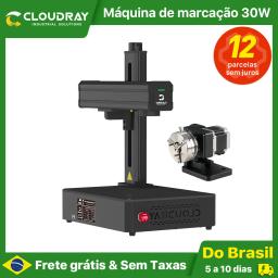 Cloudray 30w máquina de marcação de fibra portátil para jóias diy ouro prata anel pulseira corte metal máquina gravura a laser - Image 1