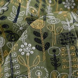 O algodão e o linho bordaram a tela, tela decorativa para o vestido feito à mão, saco, diy, diy - Image 1