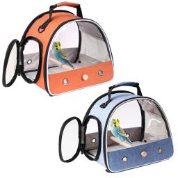 Mochila de Viagem Portátil com Janela Lateral Mochila Pet Pequena, Bolsa Dobrável para Rato e Coelho ao Ar Livre, Periquito e Pássaro - Image 1