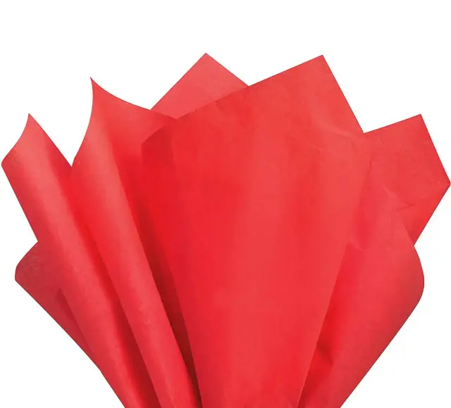 Papel de Tecido Branco 50x66cm - 10 Peças para Embalagem de Presentes, Artesanato e Decorações de Festas e Casamentos