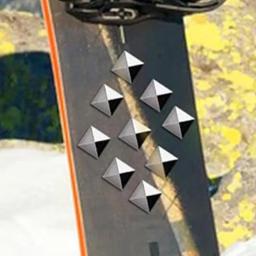 18 pçs snowboard stomp almofada liga de zinco antiderrapante tapetes de snowboard profissional aperto suprimentos de melhoria para esqui de inverno - Image 3