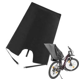 Capa de chuva para assento de bicicleta, à prova de uv, tecido oxford, à prova d'água, à prova de poeira, à prova de vento, para assento traseiro de criança - Image 3