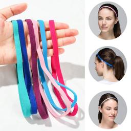 Faixa elástica antiderrapante esportiva para homens e mulheres, faixa de cabelo de ioga, faixa de borracha elástica, cor doce, menina, futebol, corrida, 1pc - Image 1