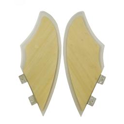 UPSURF-Keel Twin Fins para prancha de surf, Bamboo Fiber Fins, Twin Fins for Fish,Shortboard Fins, Double Tabs - Image 3