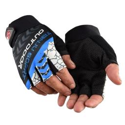 Esportes ao ar livre Meio Dedo Luvas Protetor Solar Antiderrapante Respirável Luvas De Ciclismo Montanhismo Pesca Fitness Luvas Sem Dedos - Image 3