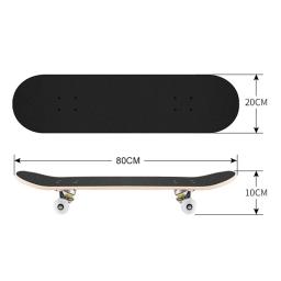 Skate duplo completo para iniciantes e mulheres, totalmente mudo, Longboard para homem - Image 6