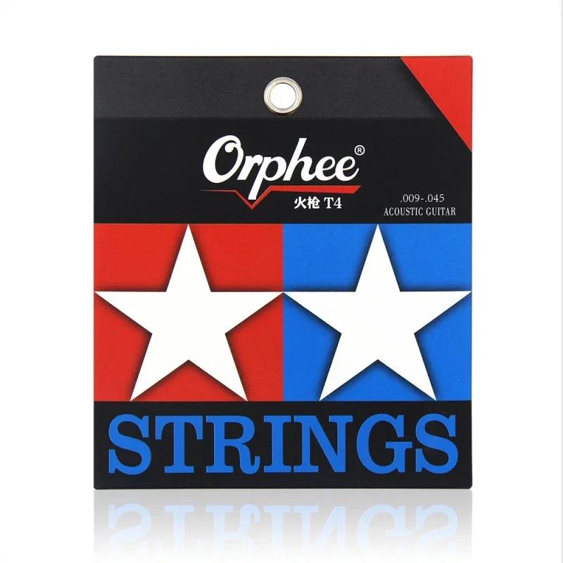 Orphee NOVA série Fire Lock Cordas de guitarra acústica Nano com revestimento duplo antiferrugem Cordas de guitarra de alto nível - Image 1