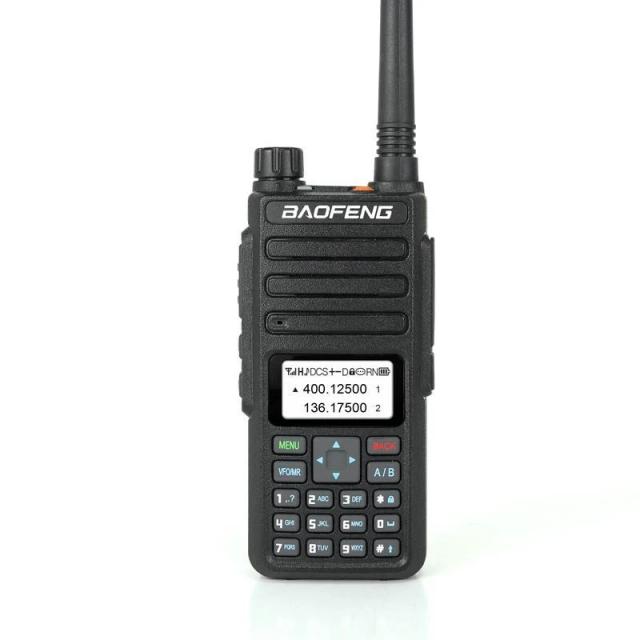 Rádio Bidirecional BaoFeng H6 UHF 10W com Teclado VFM para Comunicação Sem Fio em Camping e Esportes ao Ar Livre