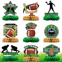 Rugby Theme Party Supplies for Kids, Decoração de futebol americano, Happy Birthday Banner, Presentes de festa para meninos, Futebol, Baby Shower - Image 3