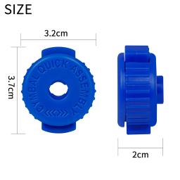 Kit de Bateria com Botão Desmontagem, Botão Design, fácil instalação, instrumentos de percussão, acessórios de substituição, 5 pcs - Image 6