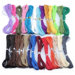 Corda de algodão encerado para fazer jóias, 1mm, 10 m/lote, linha encerada, para colar, pulseira, diy, diy - Image 1