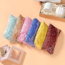 Colorido Shredded Lafite Papel Raffia Filler, Enchimento De Enrugamento, Caixa De Presente De Festa De Casamento DIY, Material De Doces, Enchimento De Embalagem, 50g, 100g - Image 2