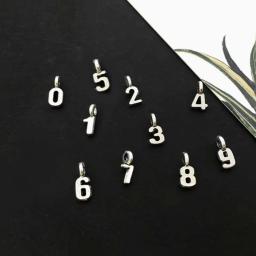 Liga de Metal Encantos Numeral Árabe, Vintage Antique, 0-9 Número Pingentes, Jóias DIY Fazendo Acessórios, 30Pcs - Image 5
