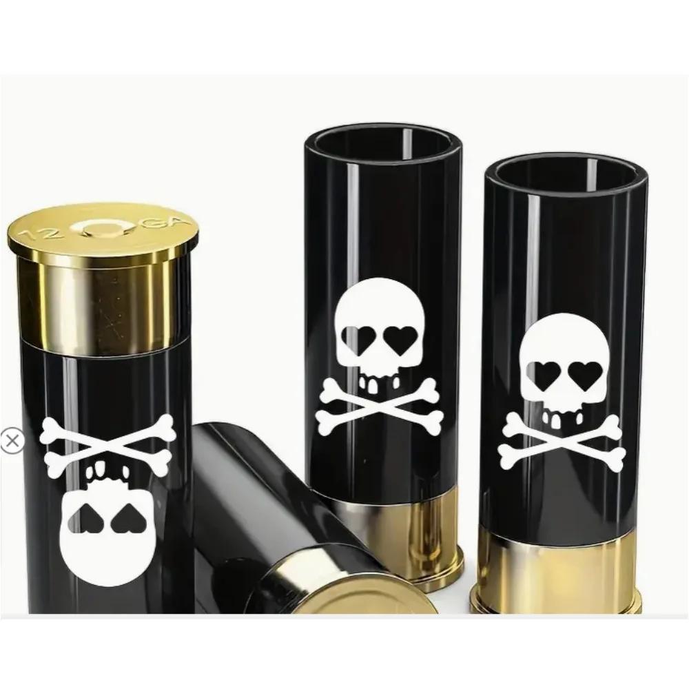 Copos de Tiro para Caça Tiro, Espingarda De Plástico, Concha De 12 Bitolas, Bar Copos, Conjunto De Copo Para Homens, Presente, 4PCs - Image 1