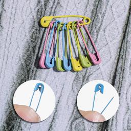 120 peças 28mm mini alfinetes de segurança coloridos resistentes à ferrugem artesanato agulhas de pino de segurança marcador de ponto de tricô para roupas de costura diy - Image 4