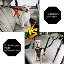 Reflexivo cão de estimação cinto de segurança do carro filhote de cachorro cão andando viagem acessórios do carro coleira do cão arnês para cães pequenos suprimentos do carro do animal de estimação - Image 5