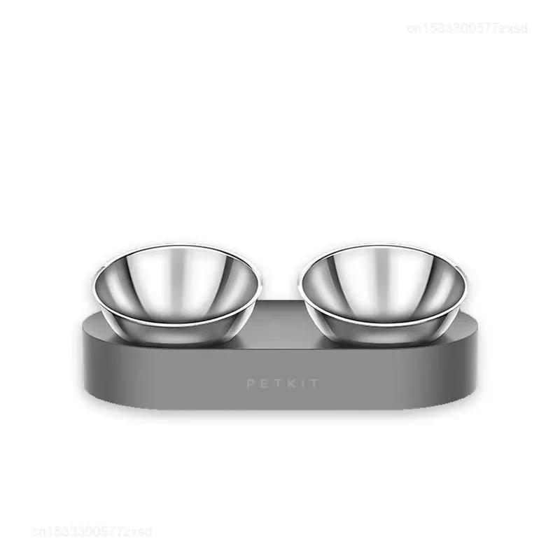Xiaomi Petkit-Pet Alimentando Pratos, Gatos Tigelas, Resistente a Riscos, Alimentador Duplo Ajustável, Animais de Estimação, Ferramentas de alimentação - Image 1
