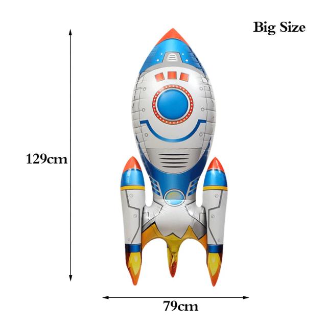 Decoração de Festa Infantil: Grande Nave Espacial com Astronautas, Balões e Foguete para Meninos no Tema Espaço Sideral