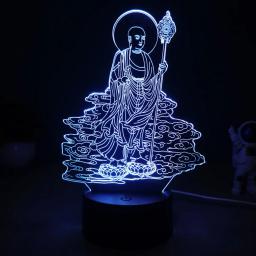 3d led luz base com controle remoto, suporte da lâmpada, placa base, lâmpada de acrílico, anime, 7 cores, 16 cores - Image 2