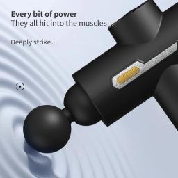 Pistola de Massagem Muscular Portátil, Tecido Profundo, Portátil, Elétrico, Silencioso, Percussão, 99 Velocidade, Ajustável, Corpo Profissional - Image 4