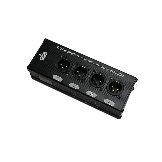 Extensor de Sinal de Rede com Conversão de Luz 4 XLR e Cabo Digital para Distribuição de Áudio e Vídeo