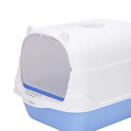 Caixa de areia para gatos com tampa, sandbox durável destacável, gatos interiores com porta frontal, suprimentos para animais, vaso sanitário fechado - Image 5