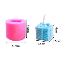 Kit De Molde De Vela De Silicone, Forma De Caixa De Presente, Vela De Aroma, Molde De Gesso, DIY Soap Making Supplies - Image 6