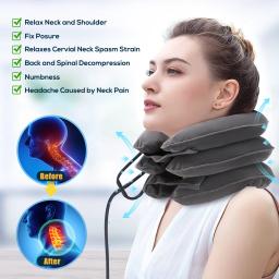Maca Ortopédica Pescoço para Alívio Da Dor, Espondilose Cervical, Vértebra Tração Terapia Dispositivo, Quiropraxia Colar Travesseiro, Exercício Travesseiro - Image 2