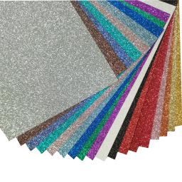 100 pçs 250gsm glitter cartolina papel-brilho artesanato papel a4 grosso colorido artesanato natal dia dos namorados caixa de presente embrulho diy - Image 1