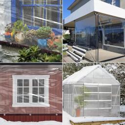 Película Impermeável De Plástico Transparente Barraca De Isolamento Toldo Ao Ar Livre Lona Impermeável Terraço De Plantas Suculentas - Image 2