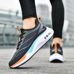 Tênis de corrida com placa de carbono ultraleve para homens, tênis masculino de verão, respirável, sola macia, antiderrapante, resistente ao desgaste, primavera, costas - Image 2