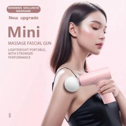 Mini Fascial Massage Gun, Máquina De Vibração, Relaxamento Muscular, Pescoço E Compressão Traseira, Massageador De Fitness Portátil - Image 3