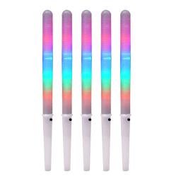 Bastões de luz LED brilhantes reutilizáveis, tubos intermitentes adereços, acender bastão colorido, bastão de festa, bastões de luz LED, A5s5, 5 pcs, 10pcs - Image 4