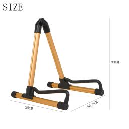 Dobrável Alumínio Alloy Guitar Stand, A-Frame Floor, Professional Stand, Alloy Bracket, Guitar Parts e Acessórios - Image 6