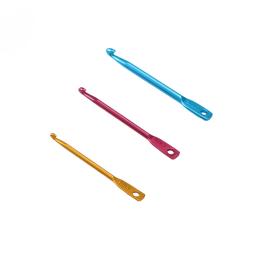 Multicolor Mini Alumínio Keychain, Crochet Ganchos, DIY Artesanato Ferramentas, Agulhas de Tricô, Alumina Colorida, 3Pcs por Conjunto - Image 5